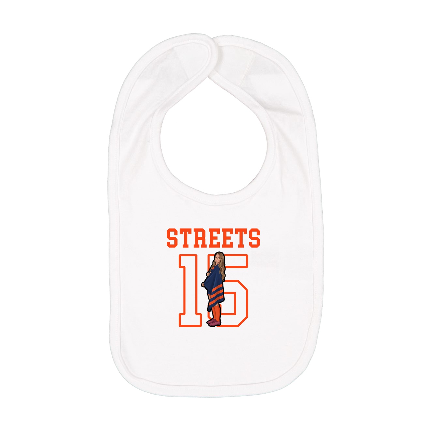 Infant Bib — Shirsey in White