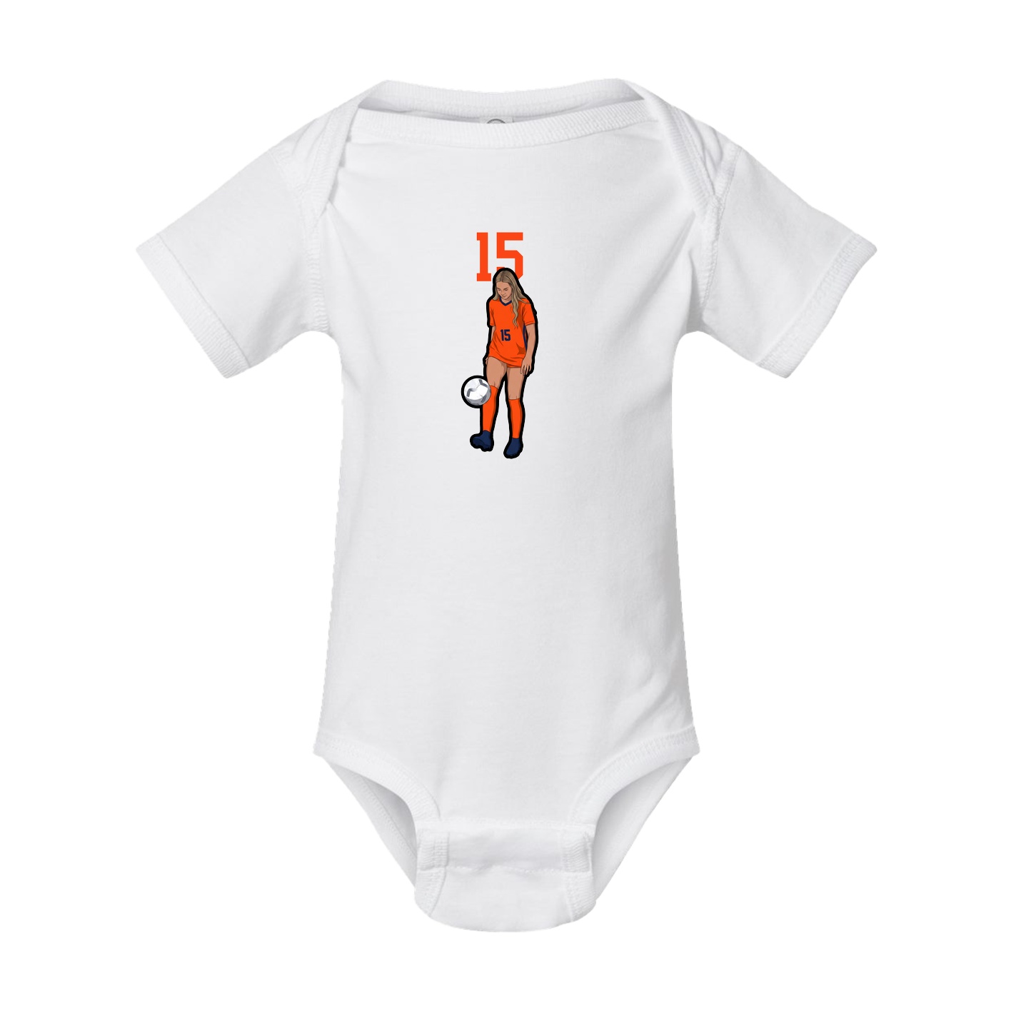 Baby Onesie — Number Top in White