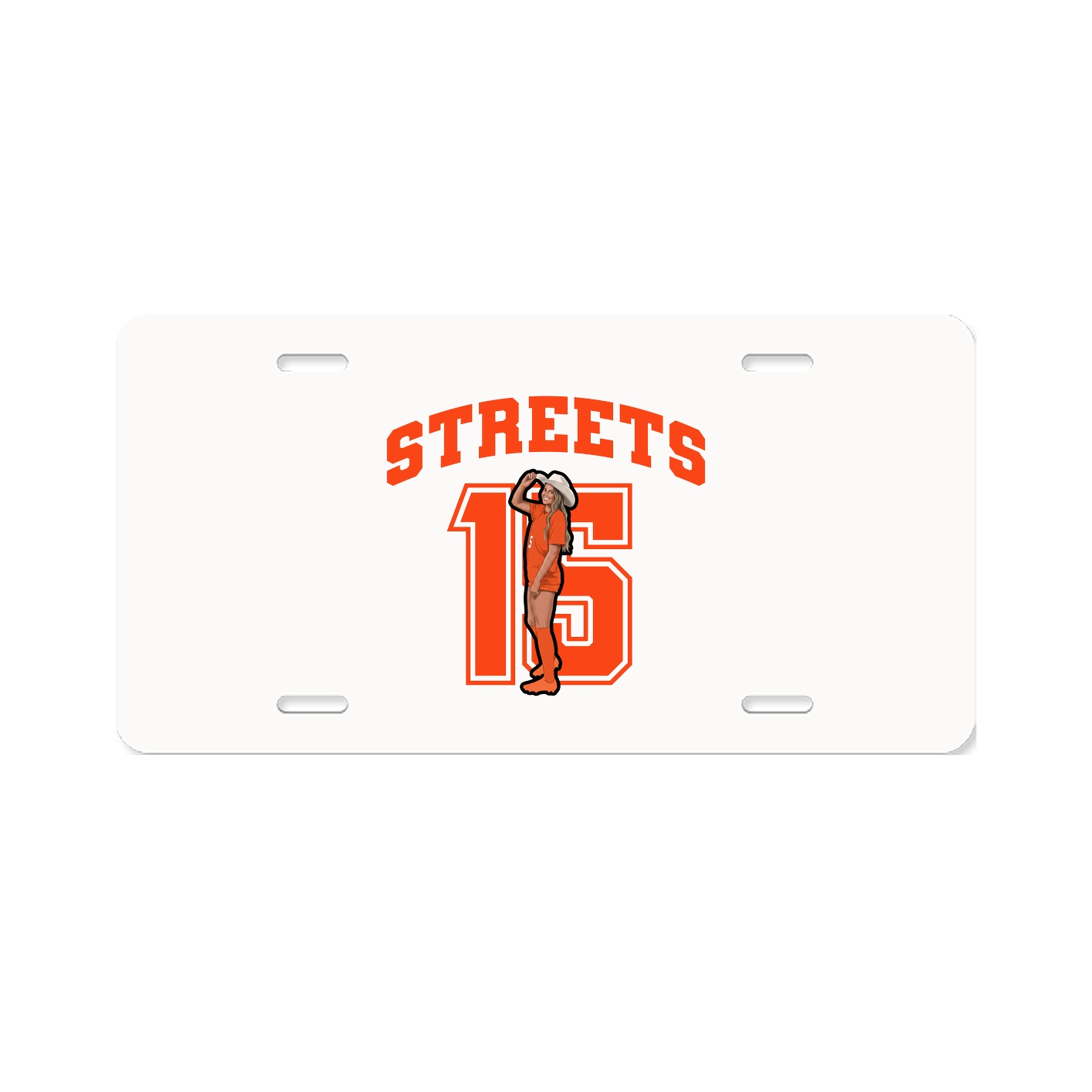 License Plate — Number in Classic