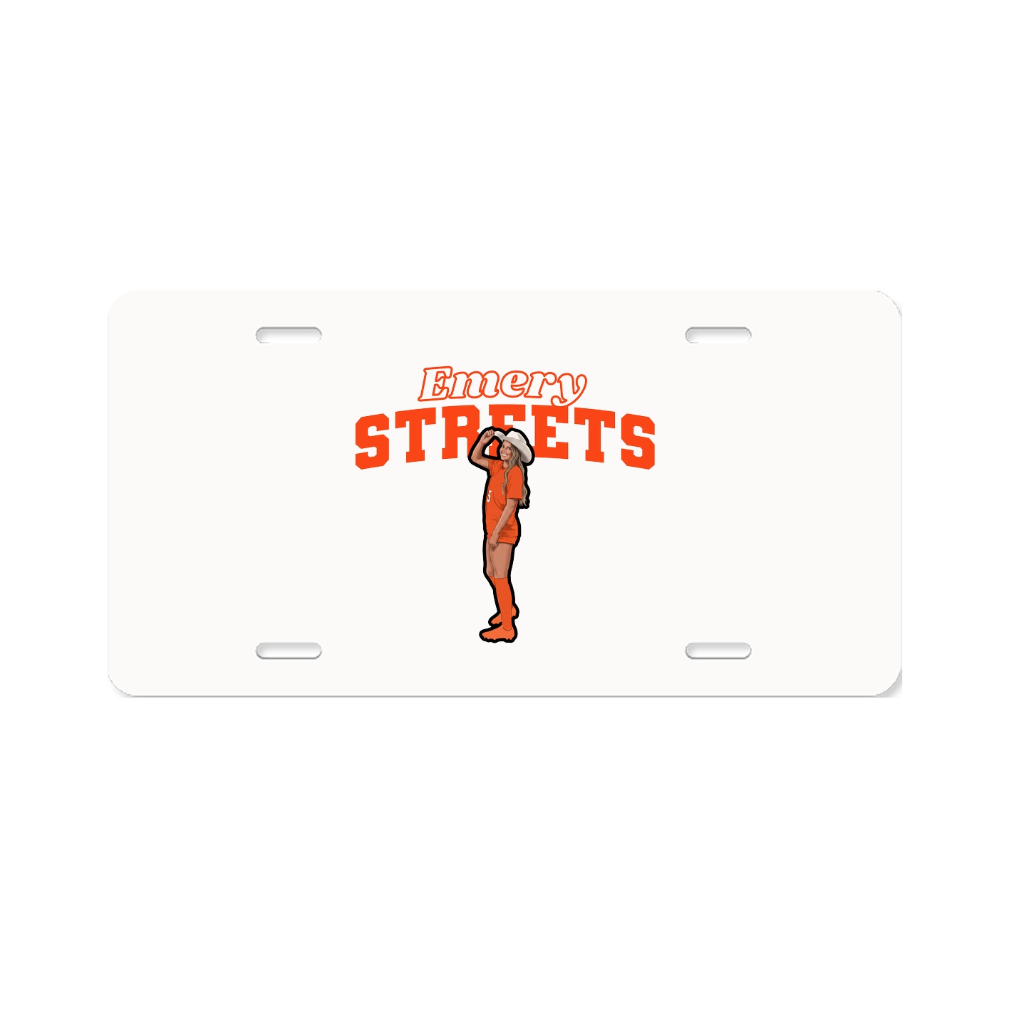 License Plate — Name Arch in Classic