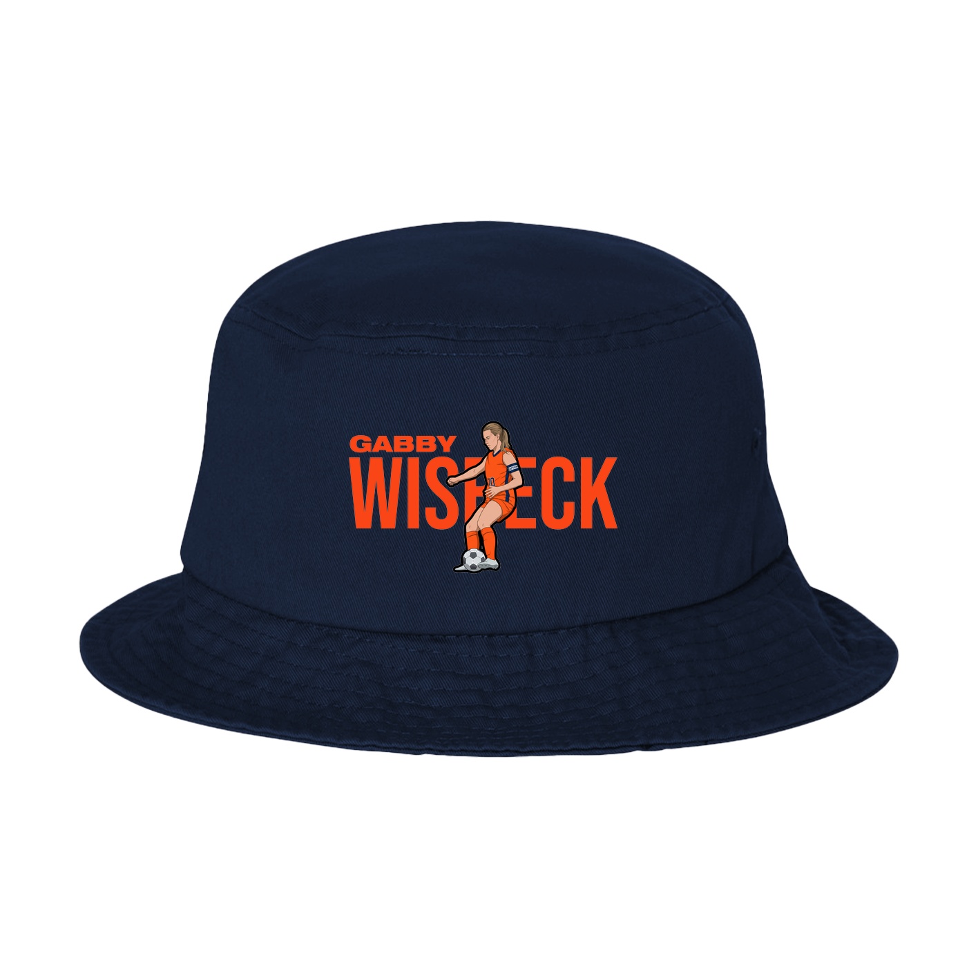 Bucket Cap — Player Name in Navy