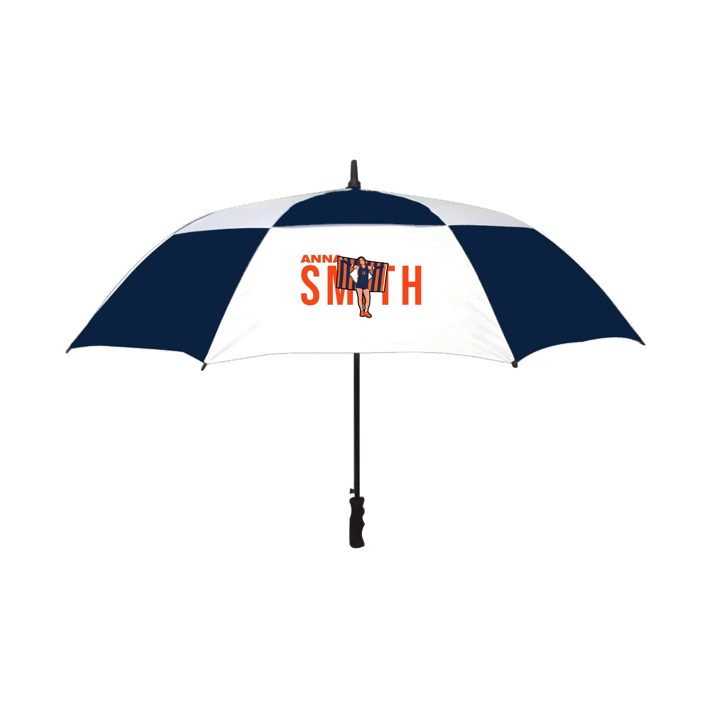 Golf Umbrella — Player Name in Navy