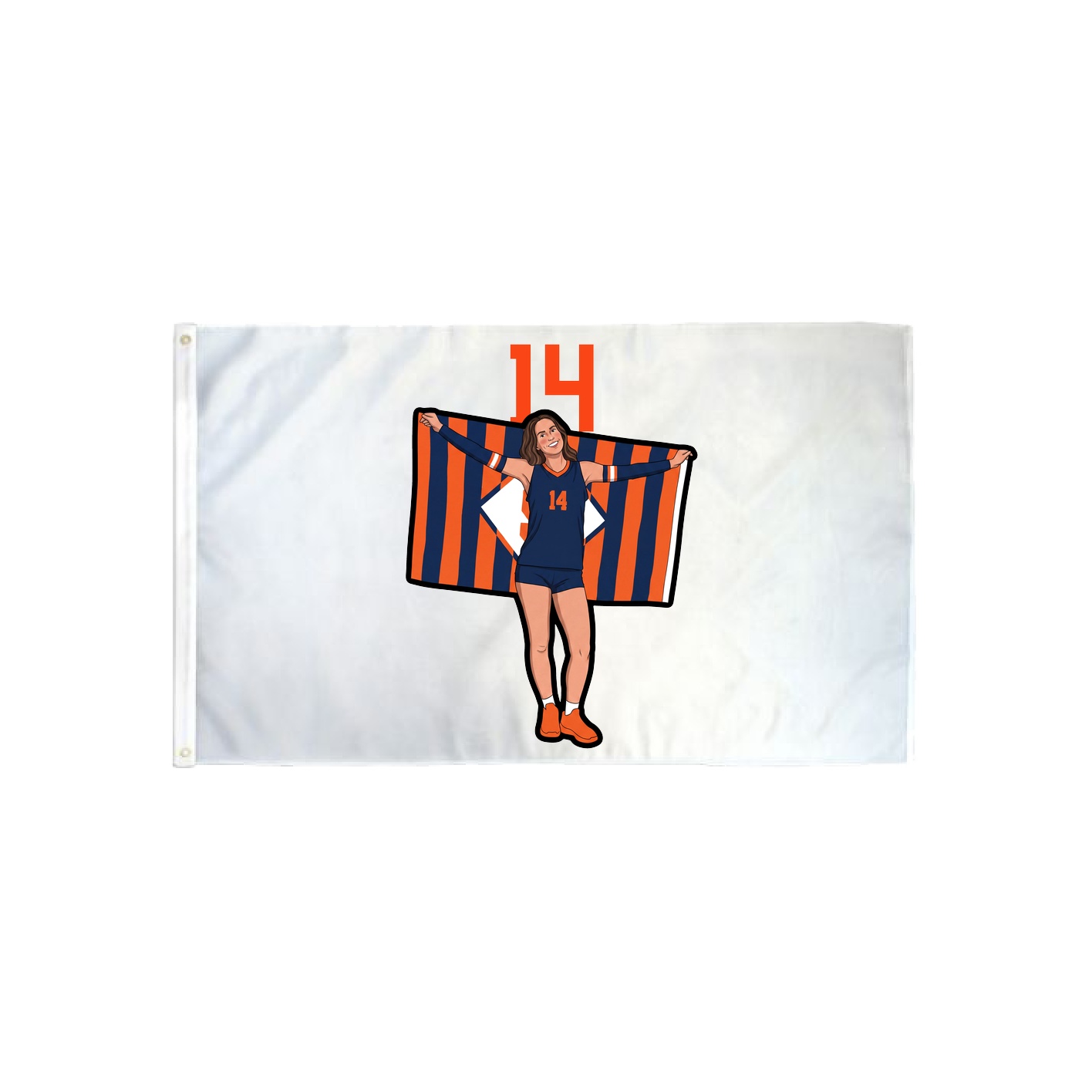 3x5 Flag — Number Top in Classic