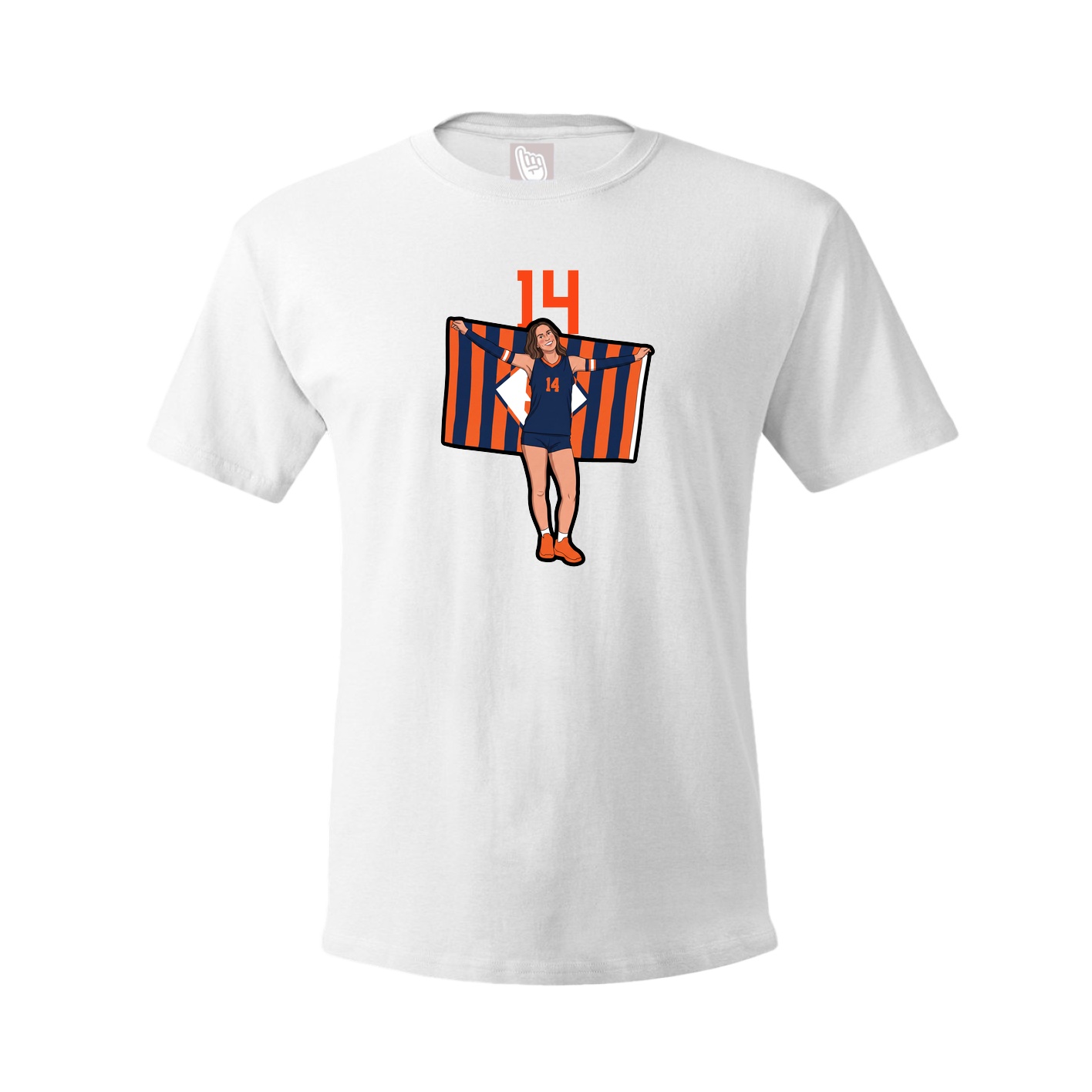 Tee — Number Top in White