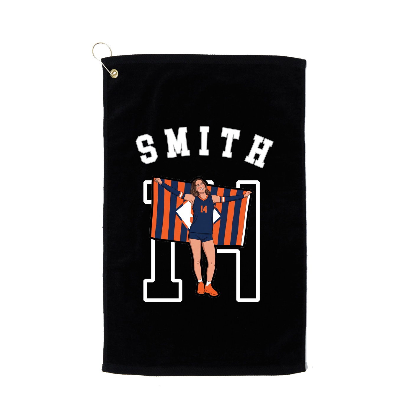 Golf Towel — Shirsey Arch in Black