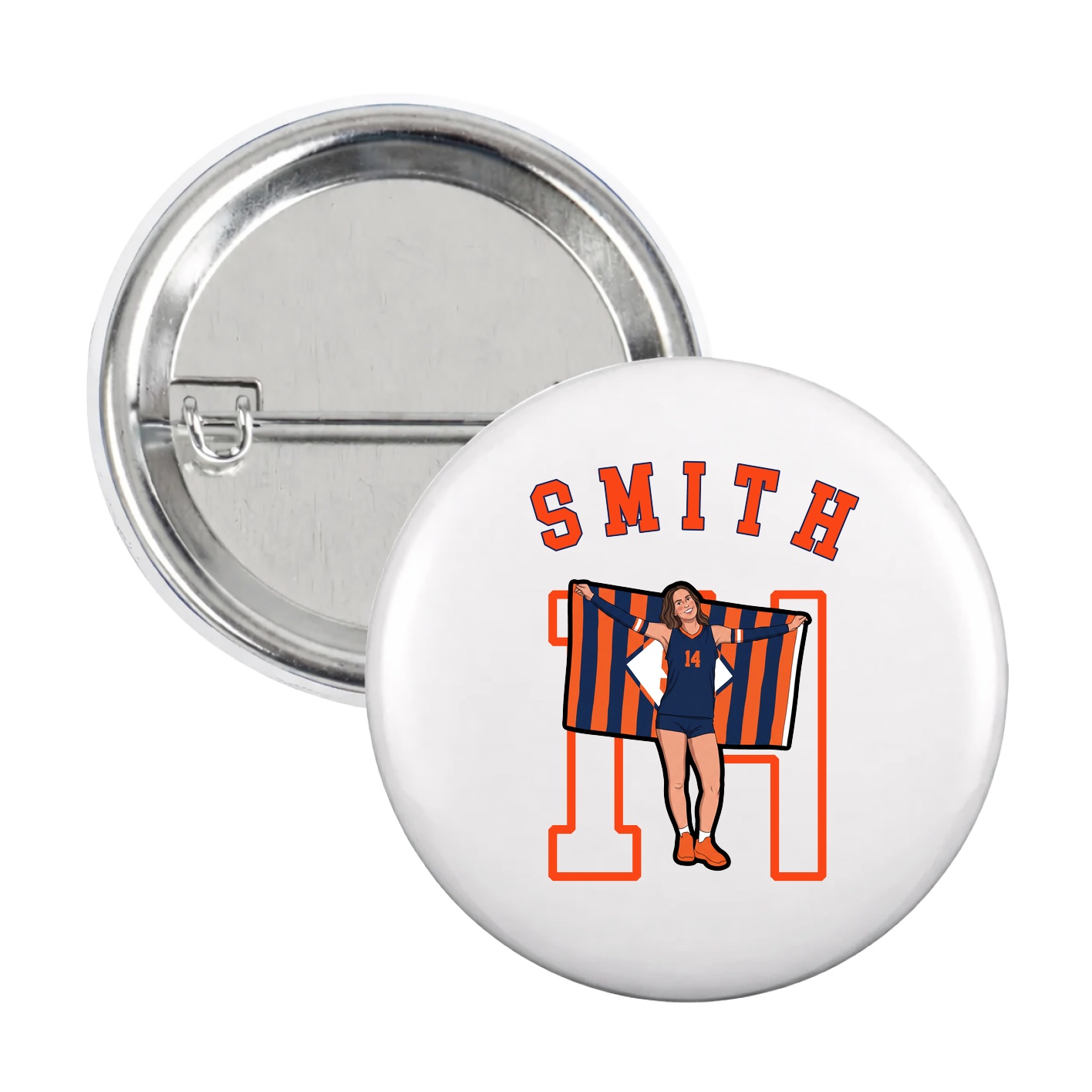 Game Day Button — Shirsey Arch in White