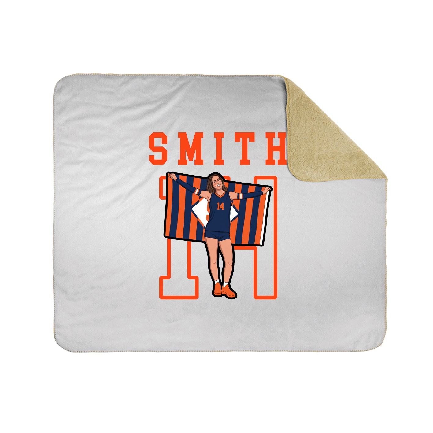 Throw Blanket — Shirsey in White