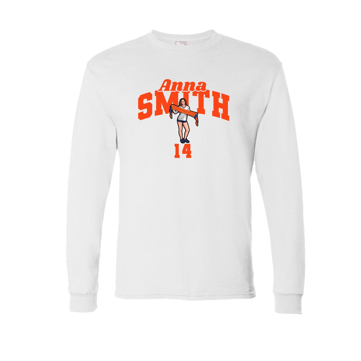 Long Sleeve Tee — Signature Arch in White