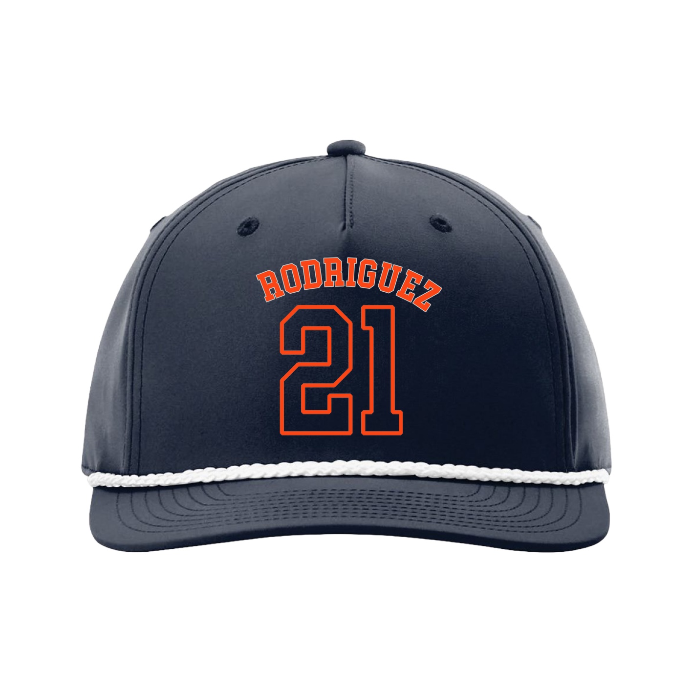 Five-Panel Classic Rope Cap — Shirsey Arch in Navy