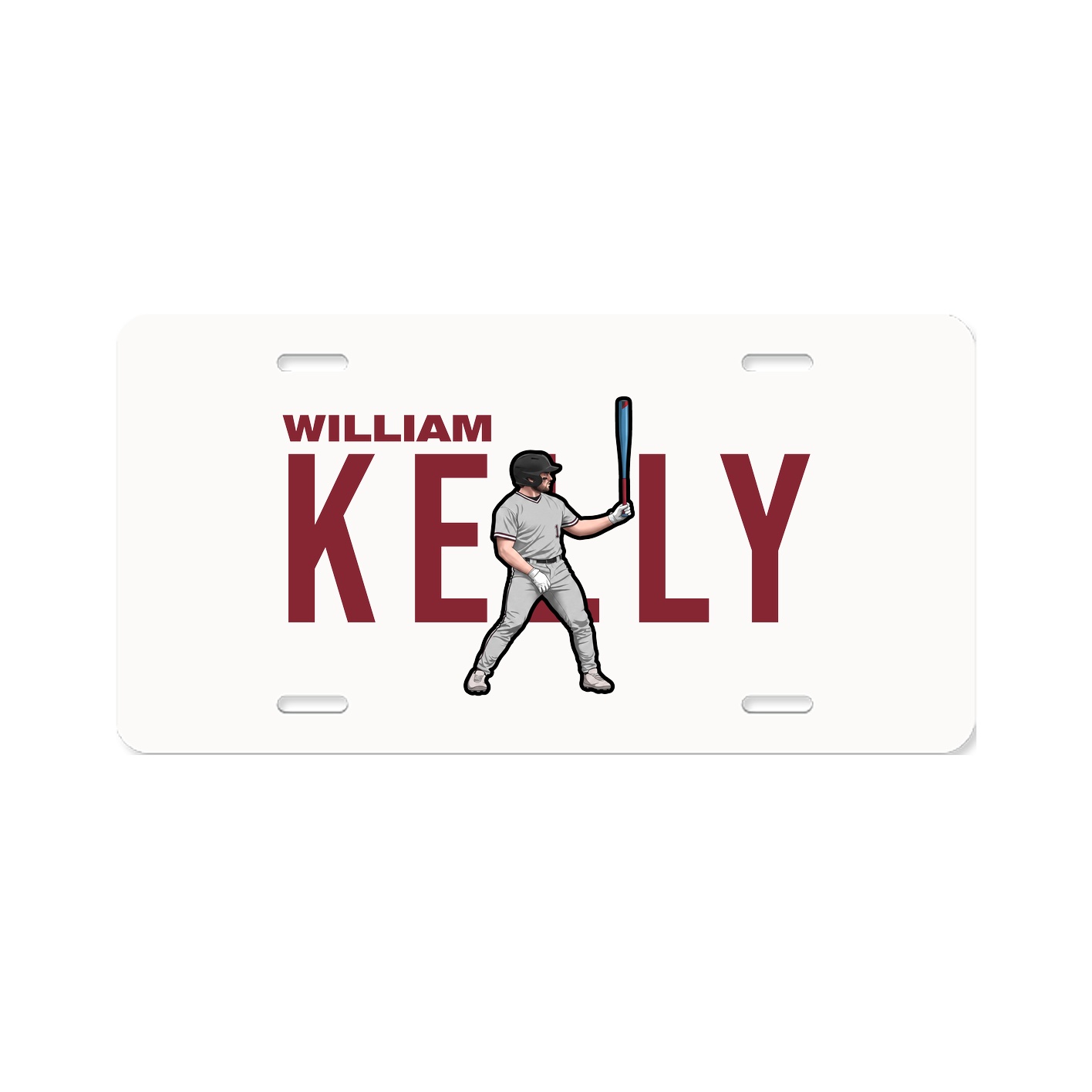 License Plate — Player Name in Classic