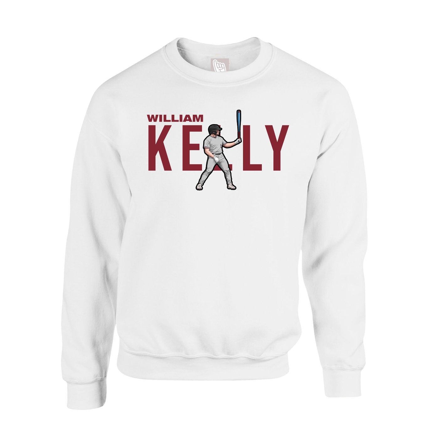 Fleece Crew — Player Name in White