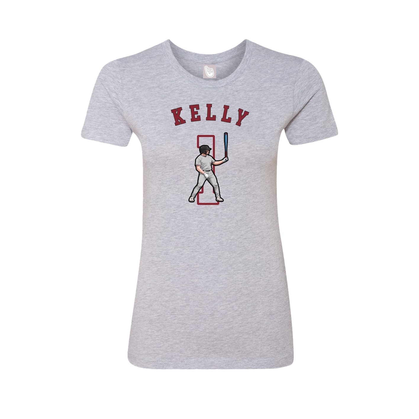 Fitted Women's Tee — Shirsey Arch in Grey