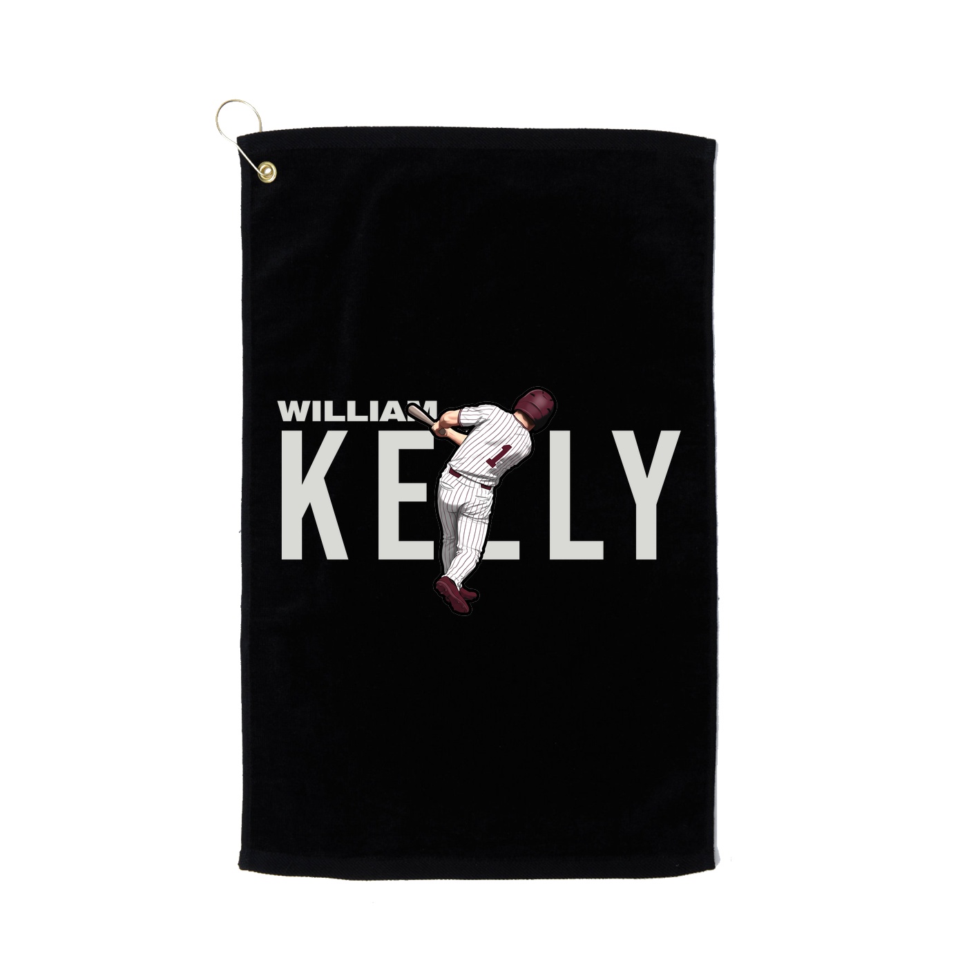 Golf Towel — Player Name in Black