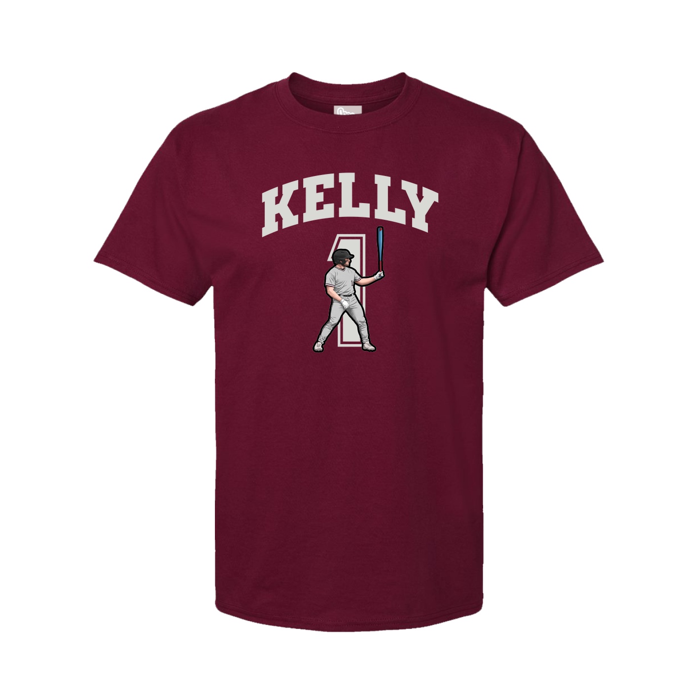 Youth Tee — Number in Cardinal