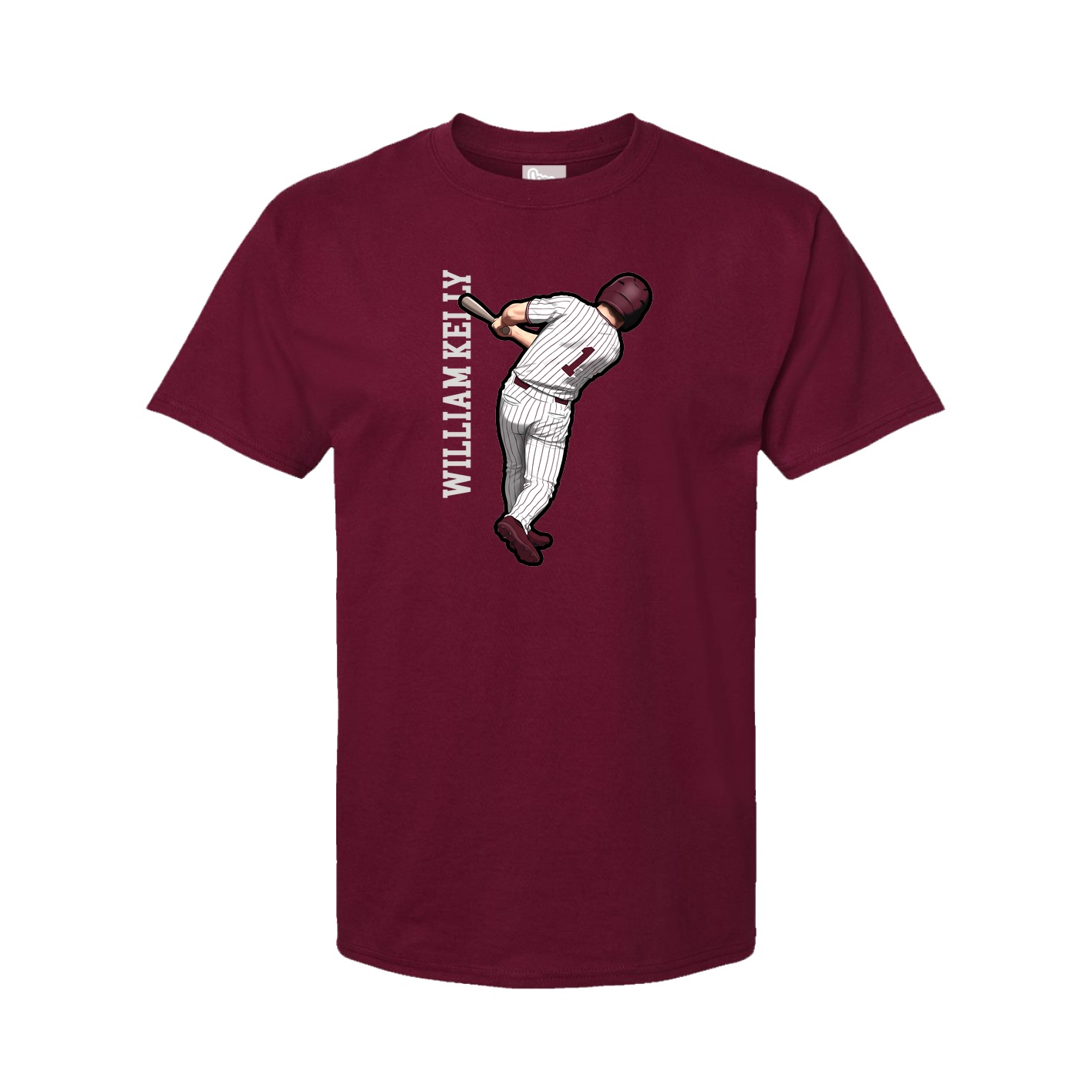 Tee — Name Vertical in Cardinal