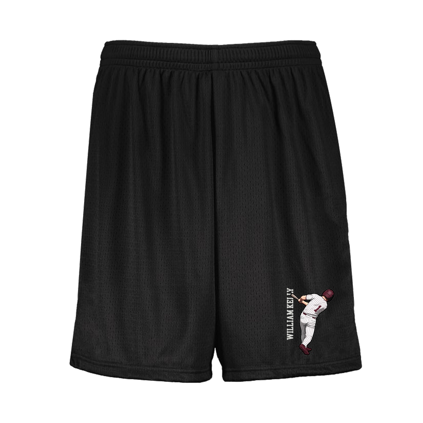 Shorts — Name Vertical in Black