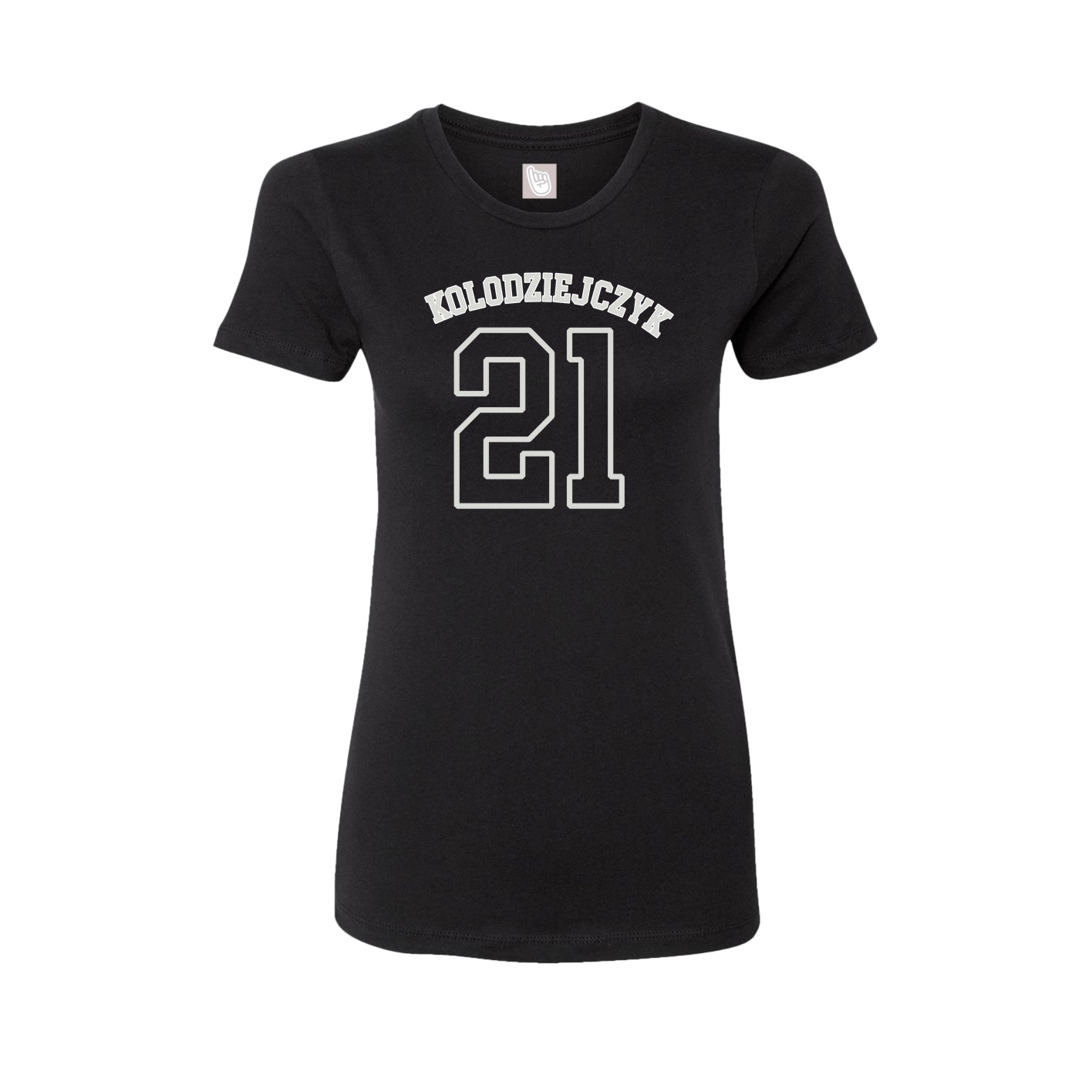 Fitted Women's Tee — Shirsey Arch in Black