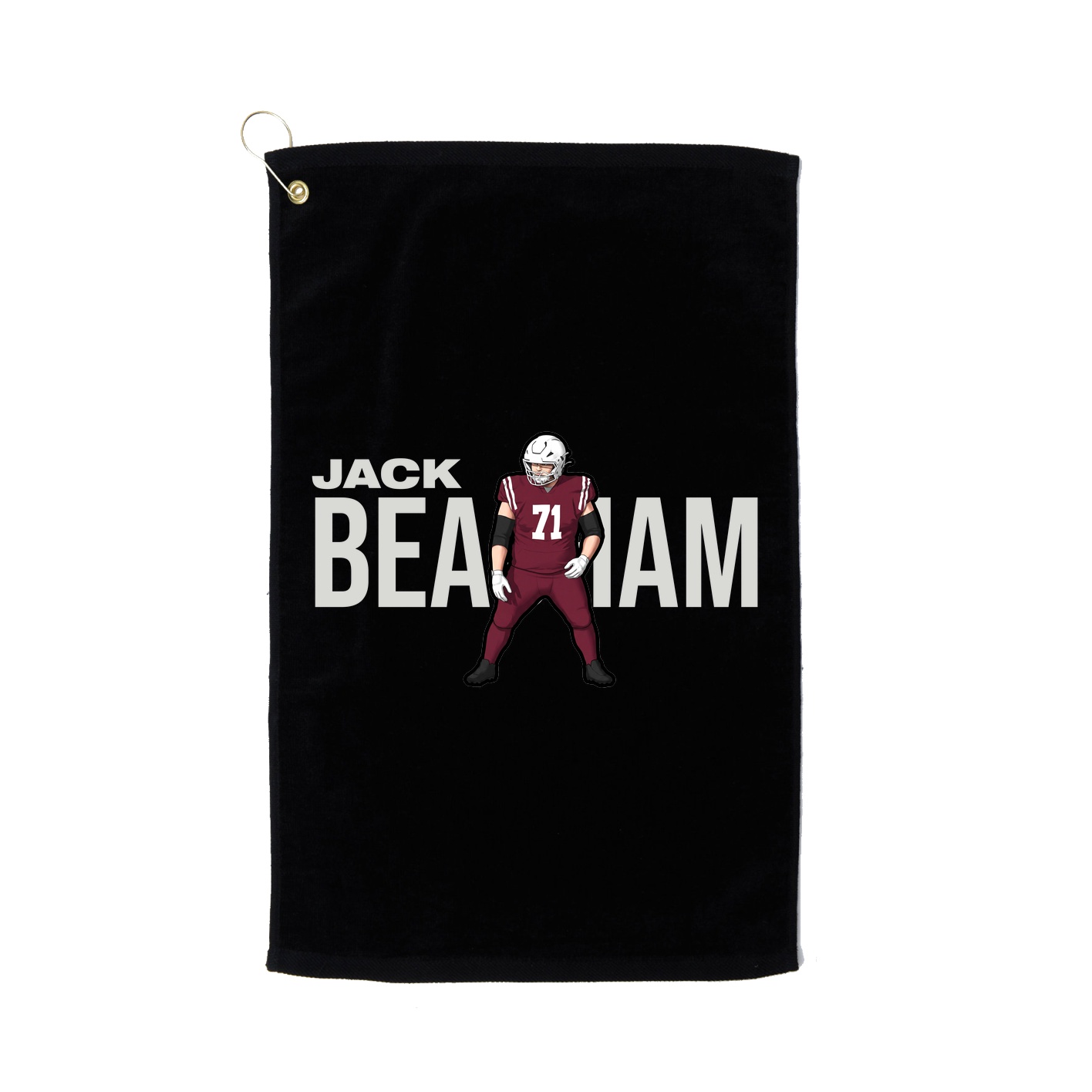 Golf Towel — Player Name in Black