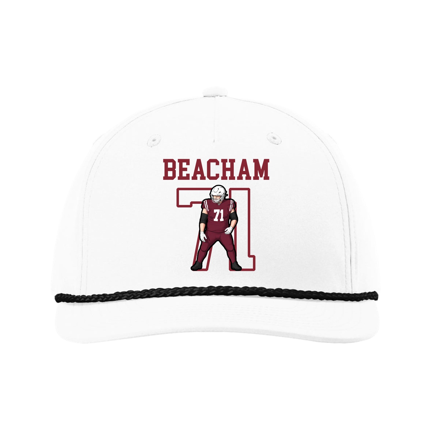Five-Panel Classic Rope Cap — Shirsey in White