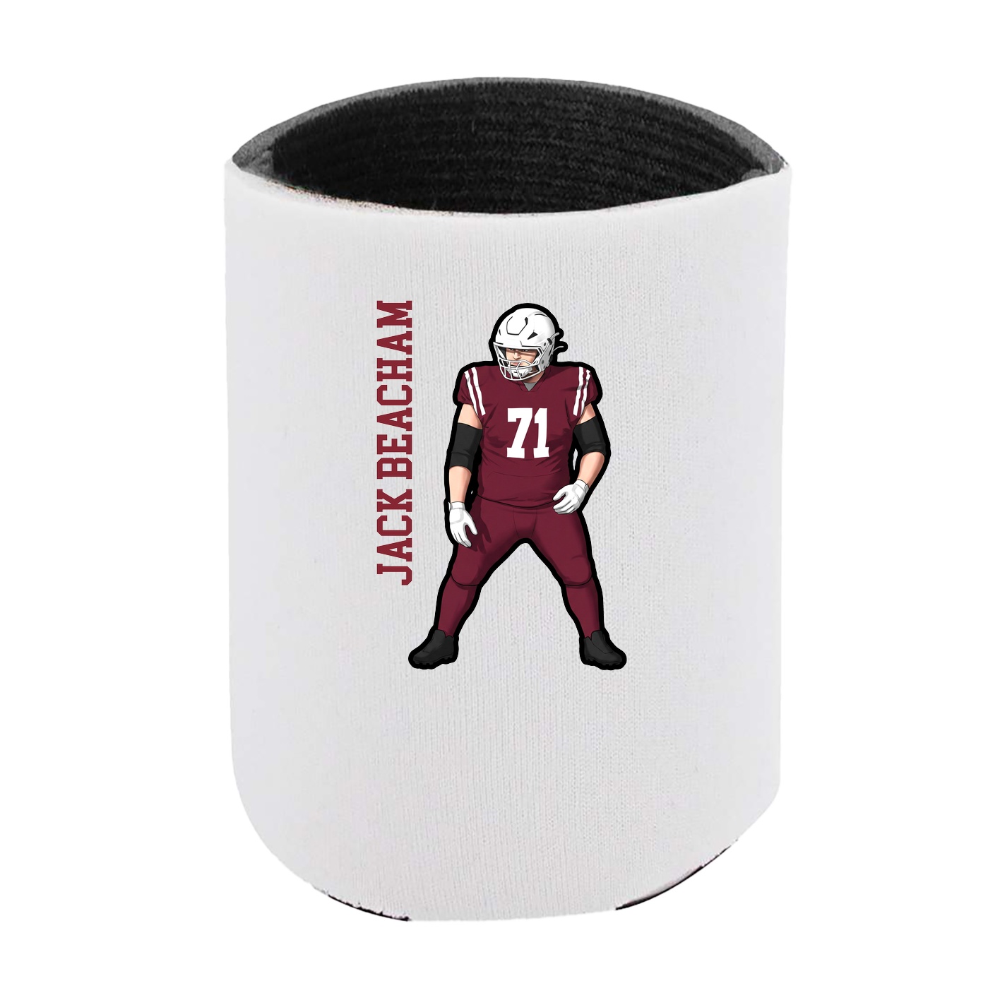 Can Holder — Name Vertical in White
