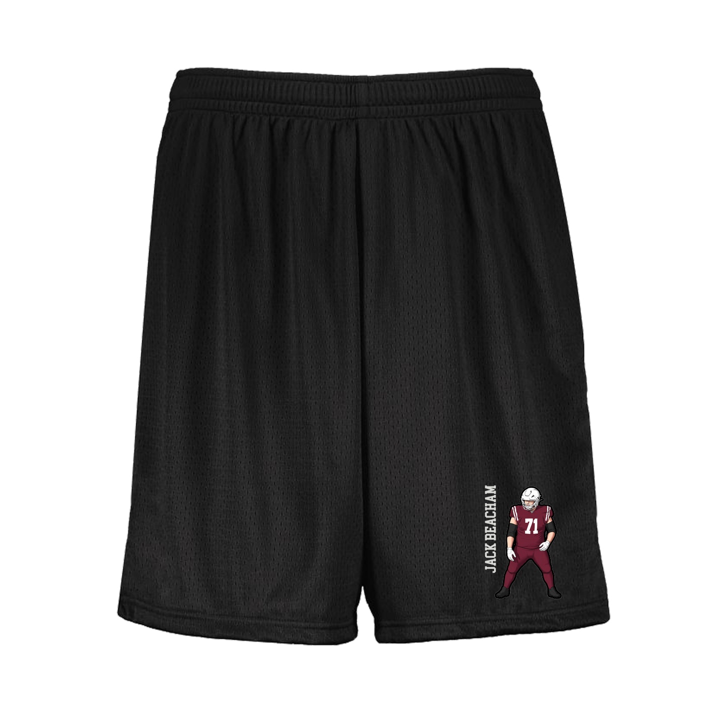 Shorts — Name Vertical in Black