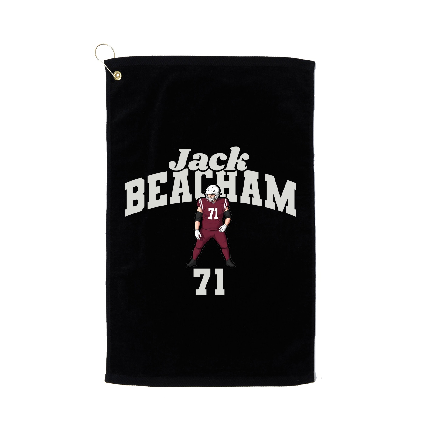 Golf Towel — Signature Arch in Black