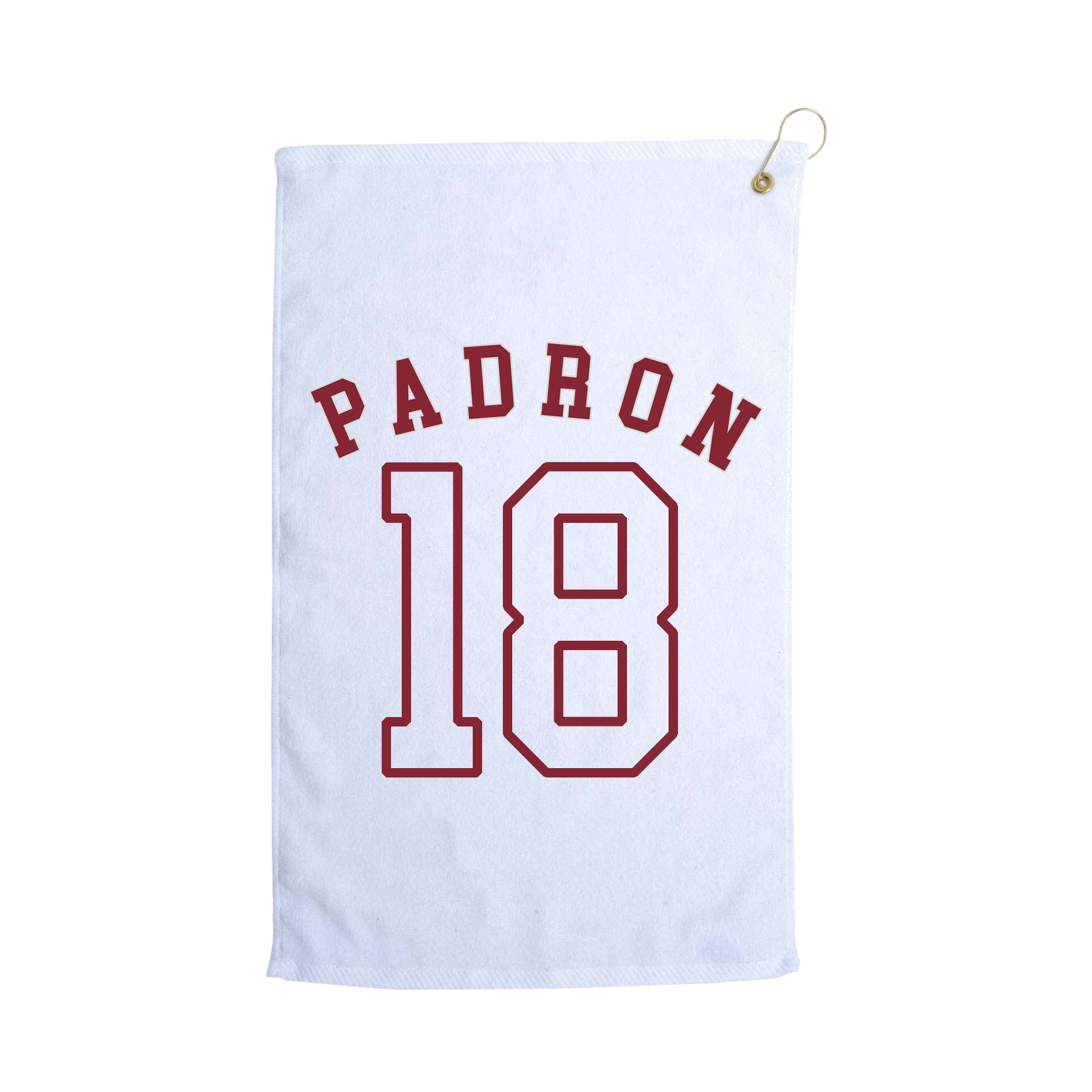 Golf Towel — Shirsey Arch in White