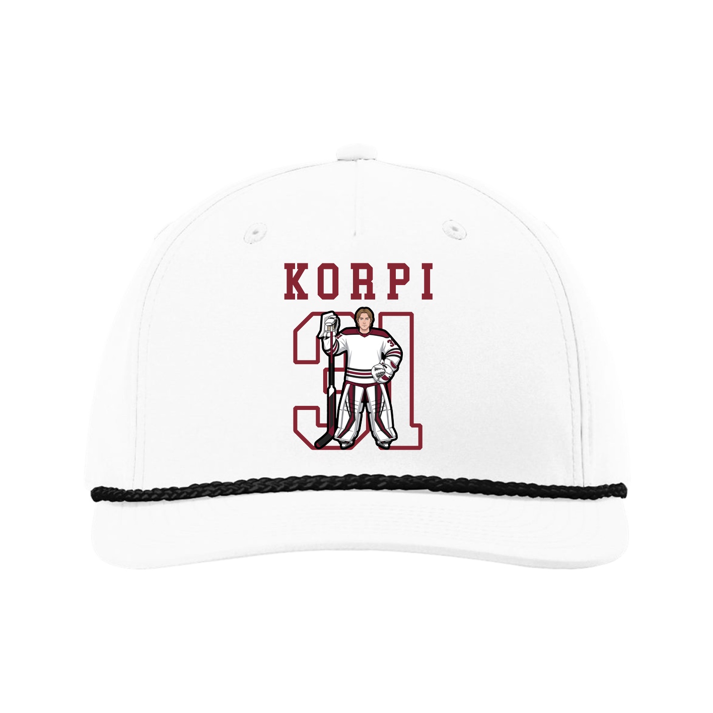 Five-Panel Classic Rope Cap — Shirsey in White