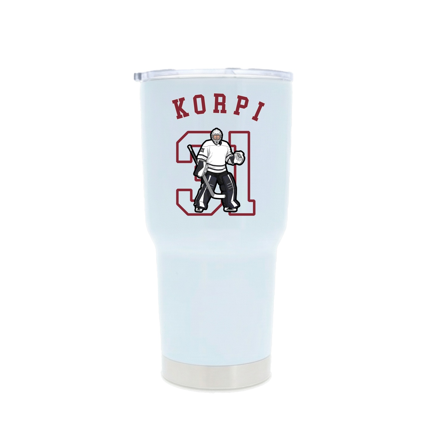 30oz Stainless Steel Tumbler — Shirsey Arch in White