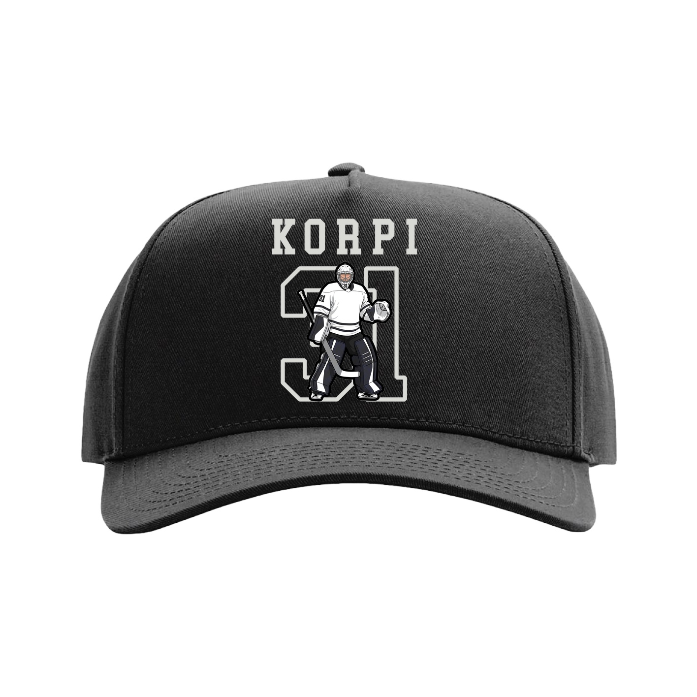 Full Fabric Five-Panel Champ Cap — Shirsey in Black
