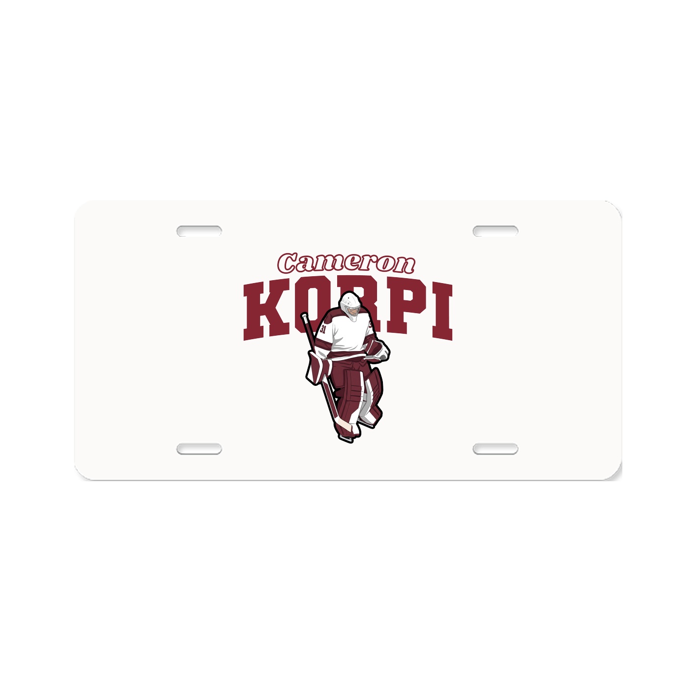 License Plate — Name Arch in Classic
