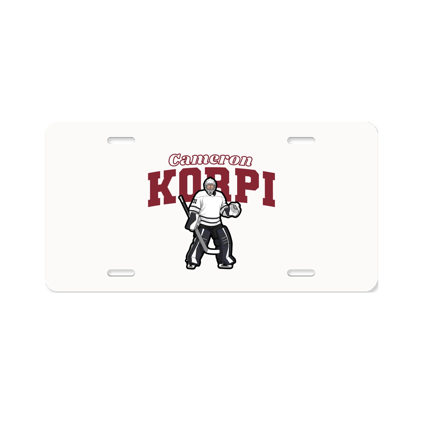 License Plate — Name Arch in Classic