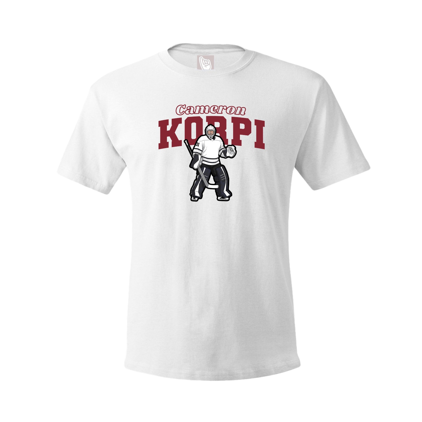 Youth Tee — Name Arch in White