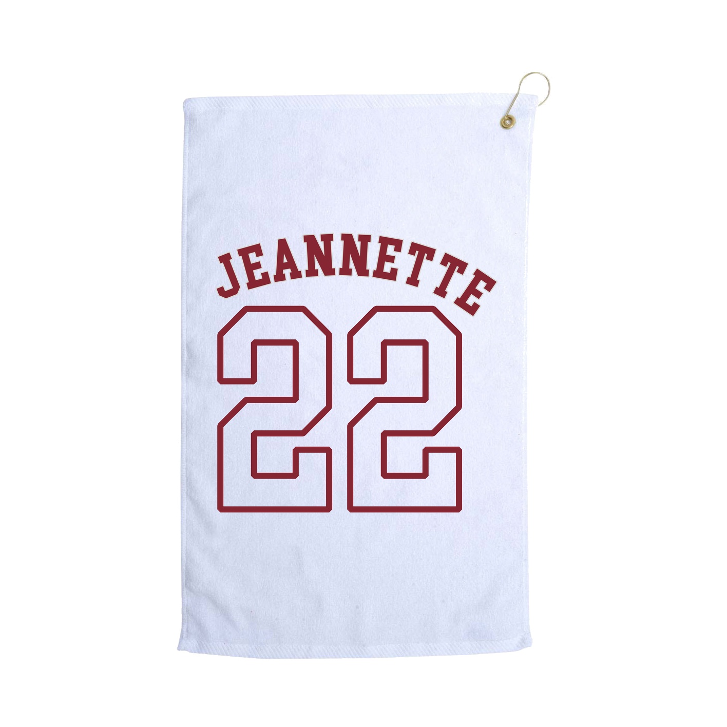 Golf Towel — Shirsey Arch in White