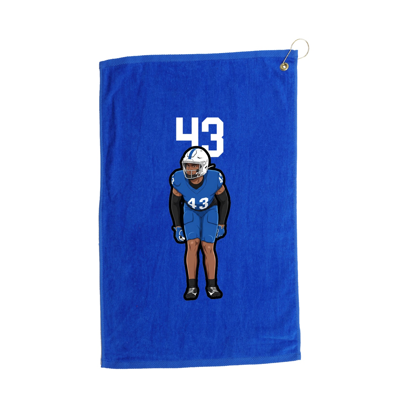 Golf Towel — Number Top in Royal