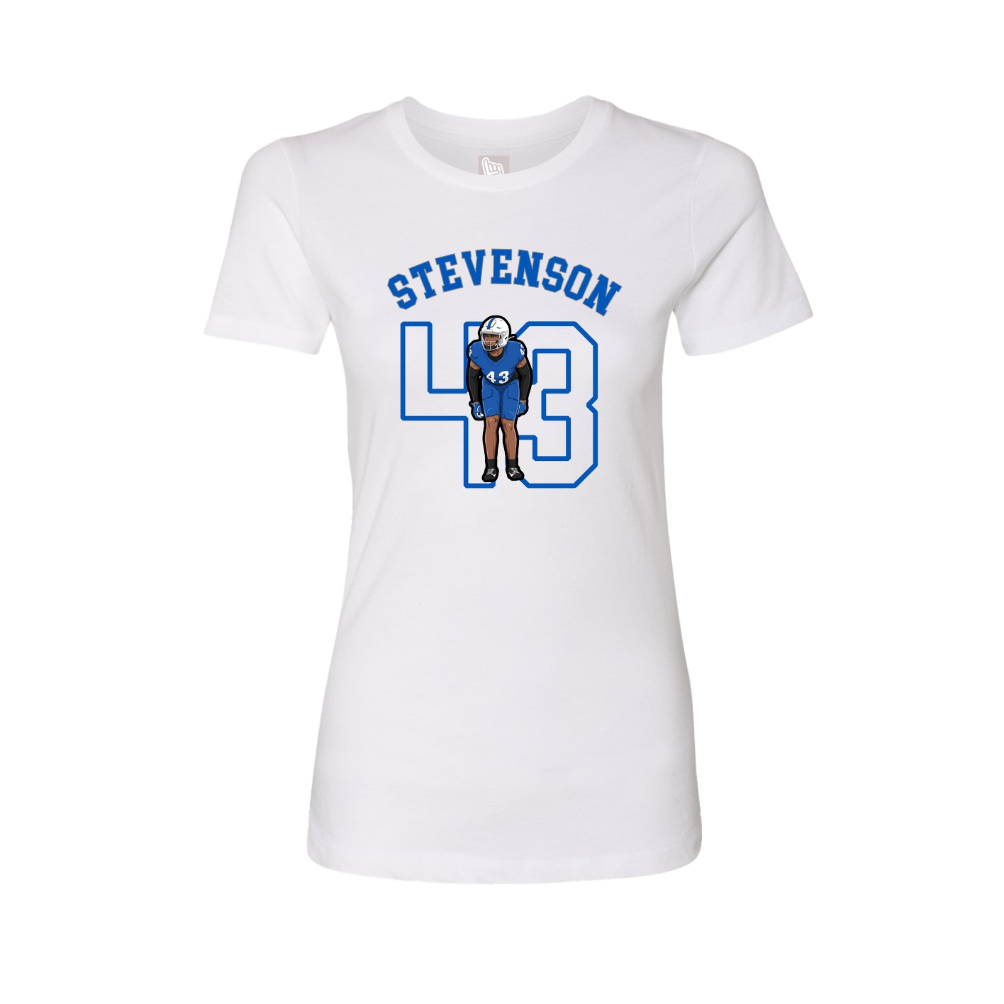 Fitted Women's Tee — Shirsey Arch in White