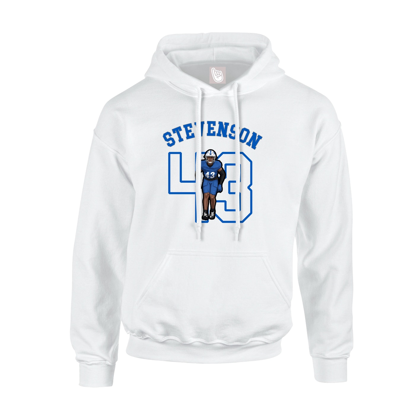 Youth Hoodie — Shirsey Arch in White