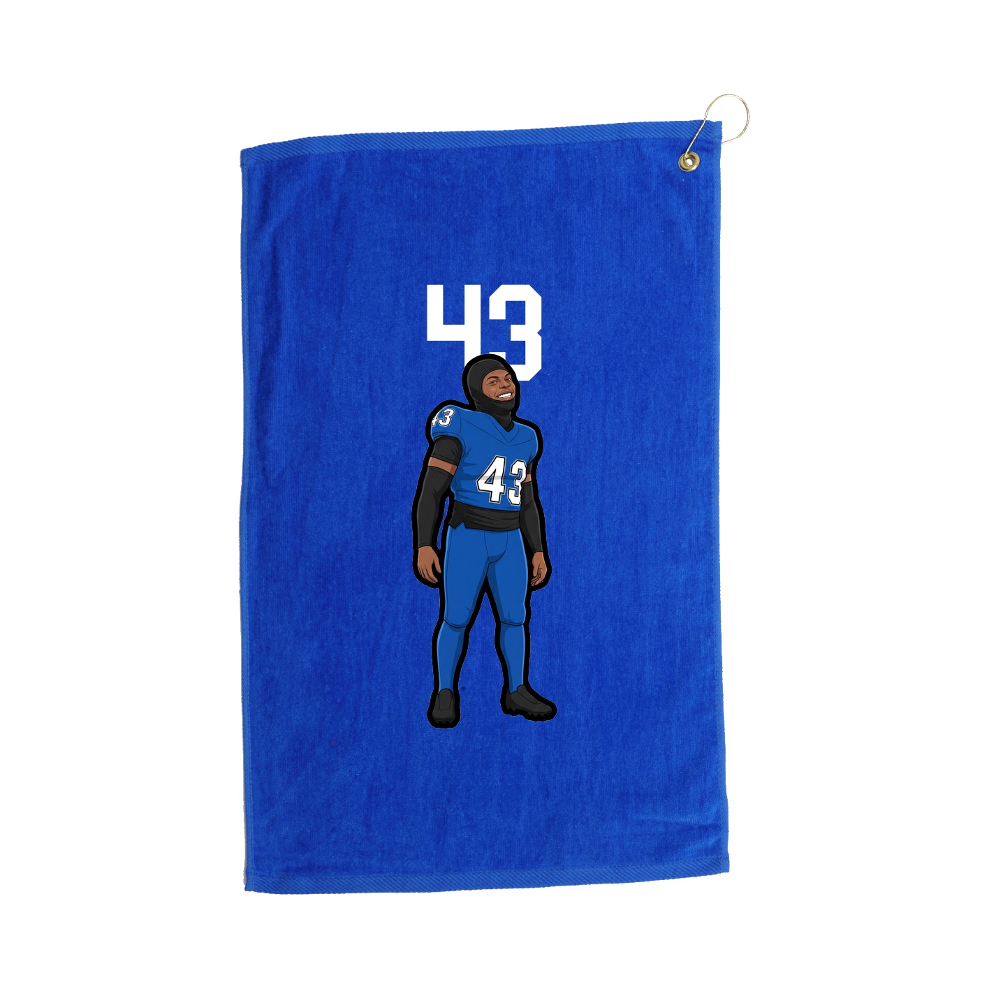 Golf Towel — Number Top in Royal