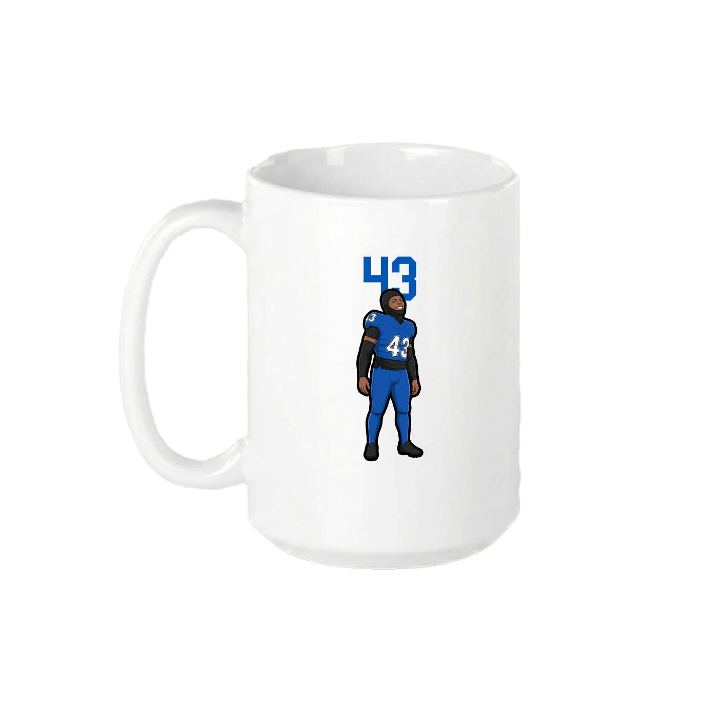 15oz Coffee Mug — Number Top in White