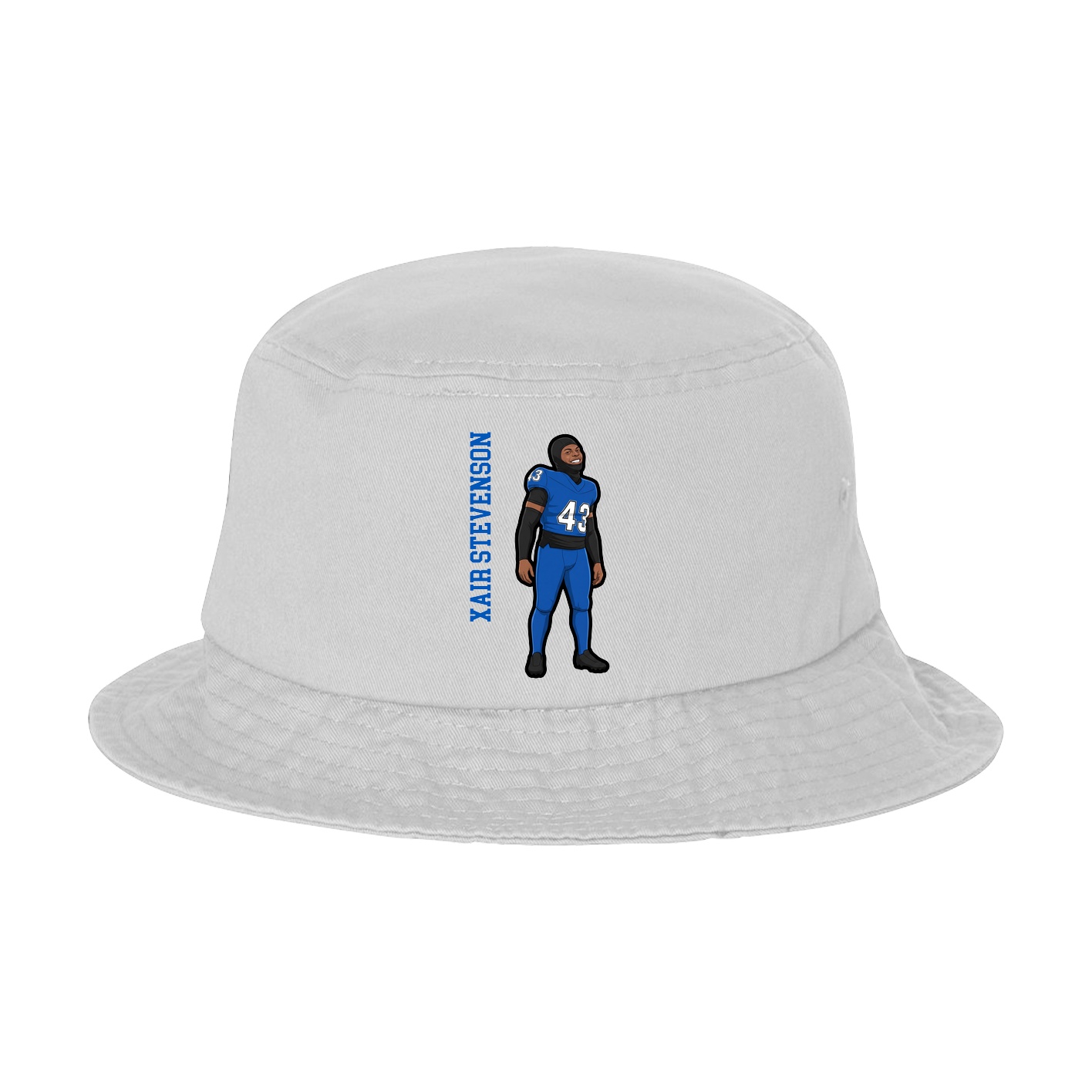 Bucket Cap — Name Vertical in White