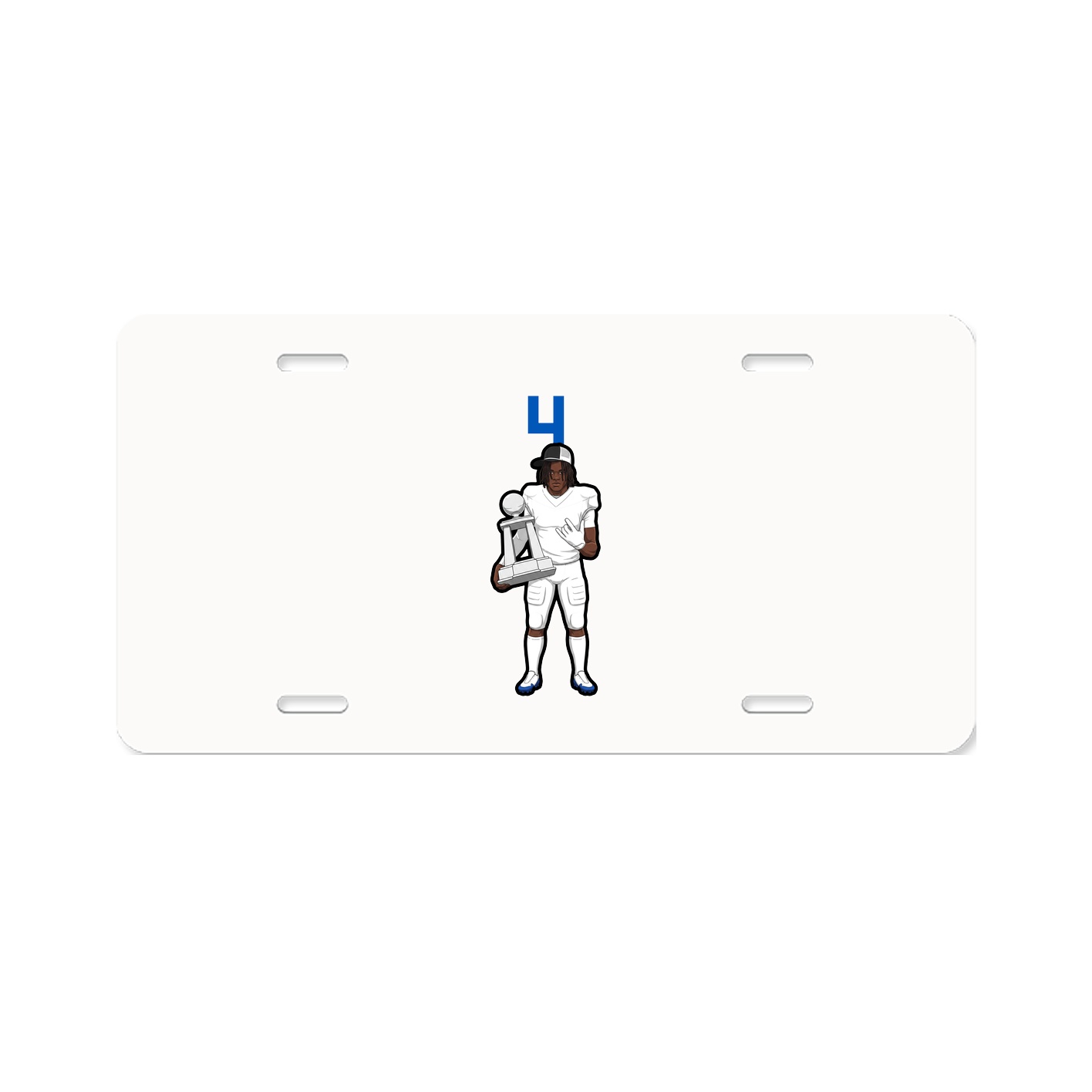 License Plate — Number Top in Classic