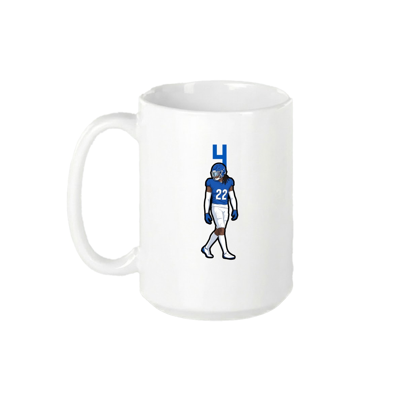 15oz Coffee Mug — Number Top in White