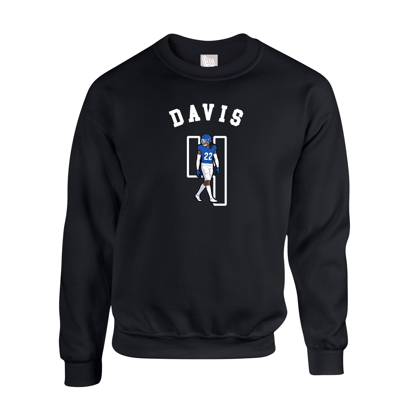 Fleece Crew — Shirsey Arch in Black