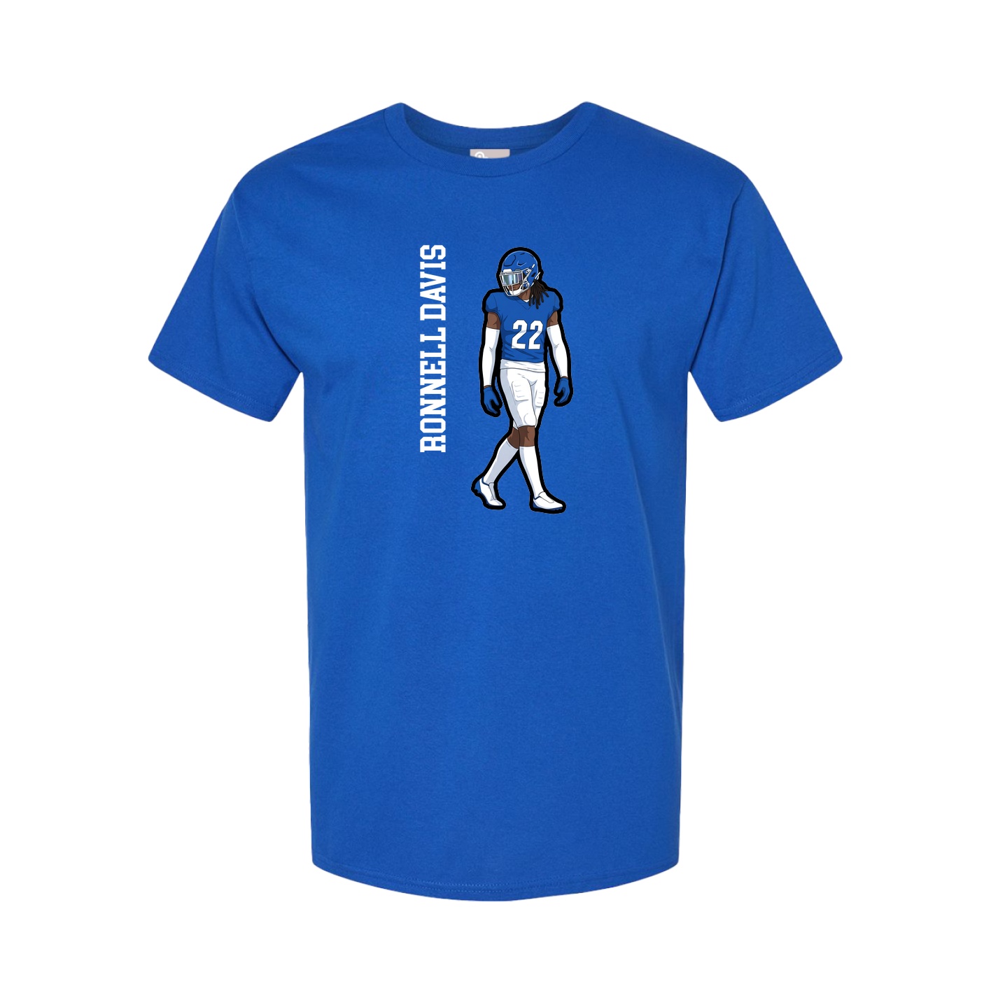 Tee — Name Vertical in Royal