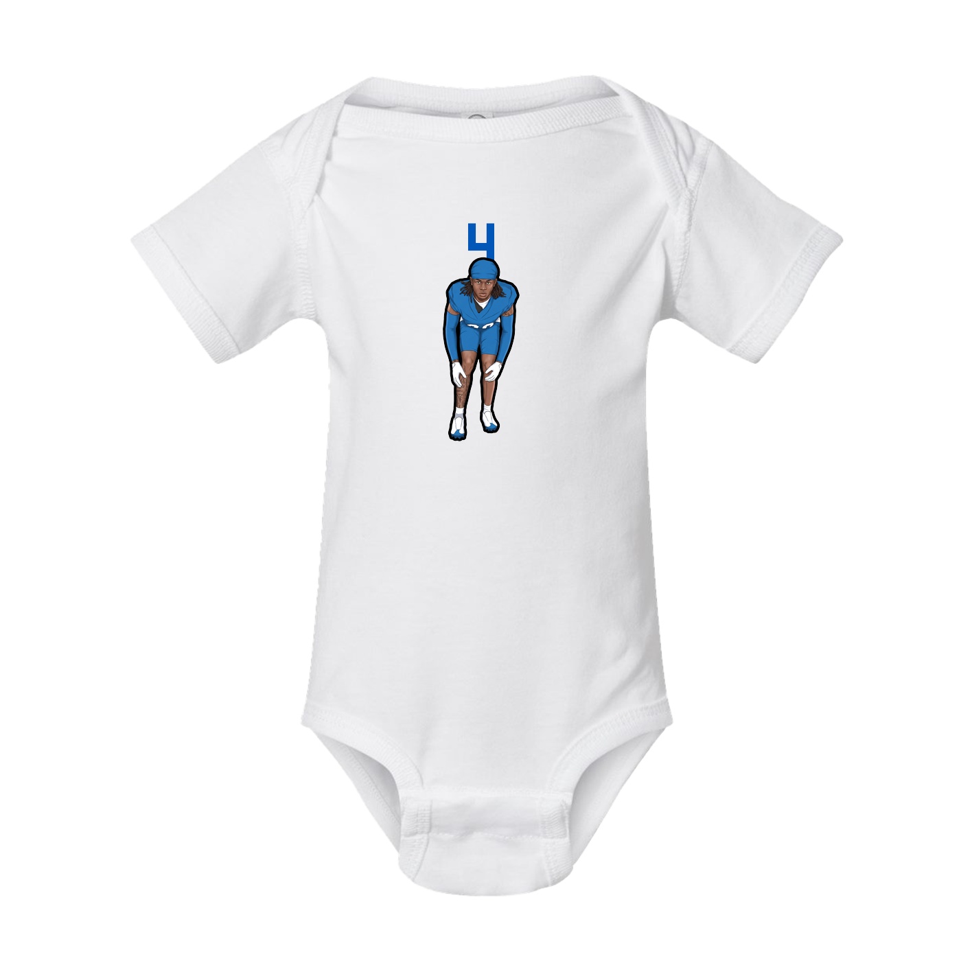 Baby Onesie — Number Top in White