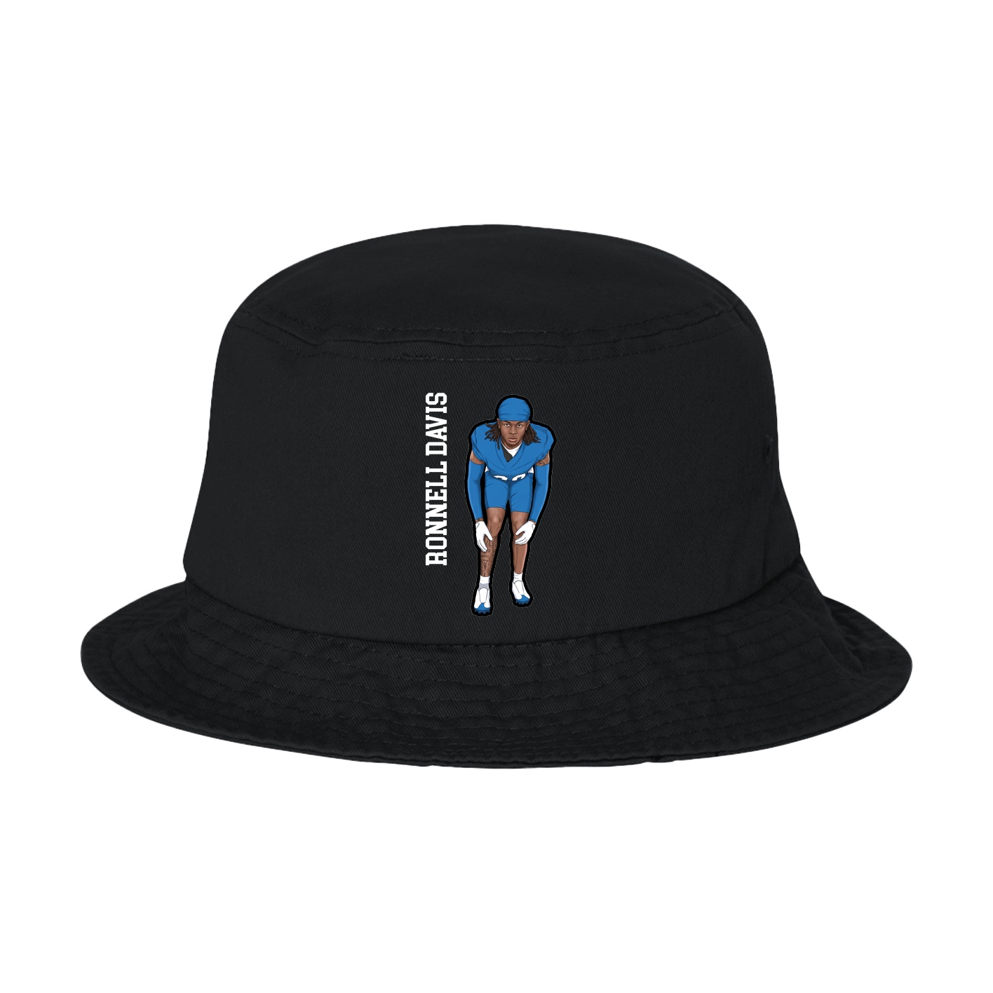 Bucket Cap — Name Vertical in Black