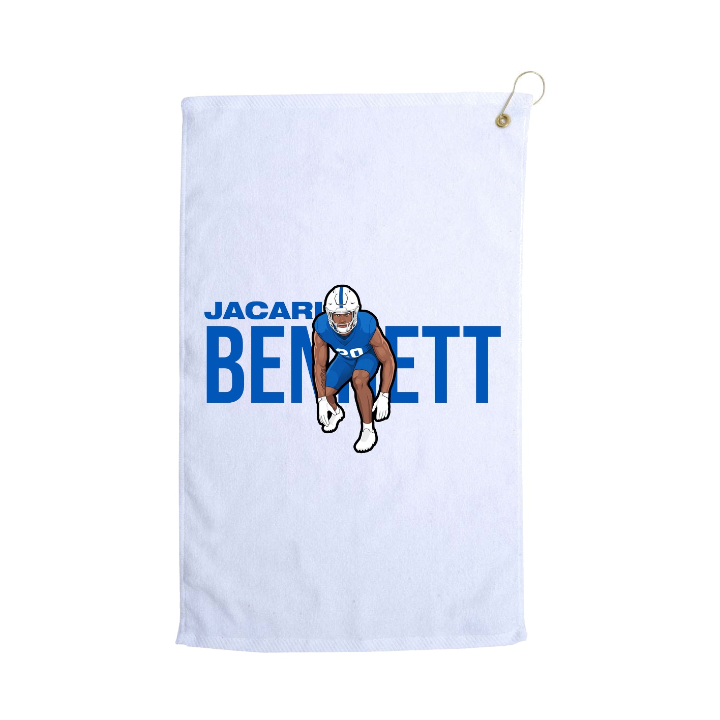Golf Towel — Player Name in White