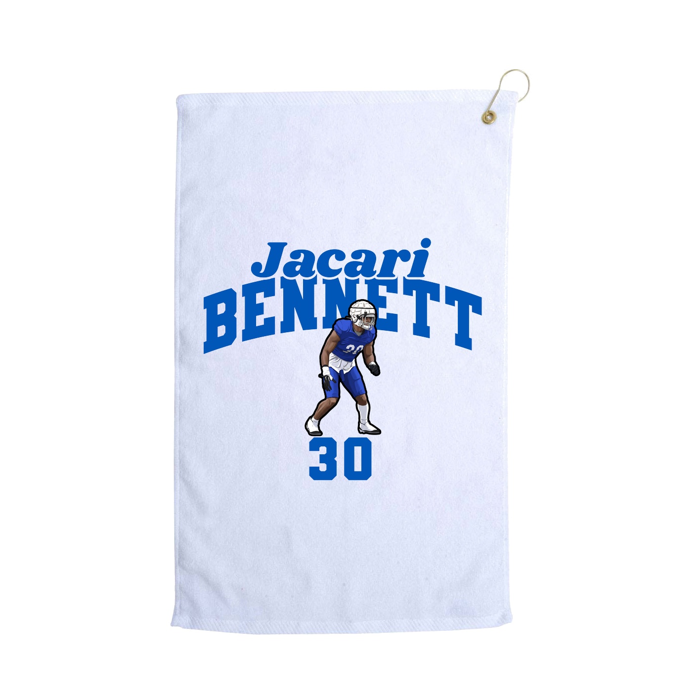 Golf Towel — Signature Arch in White