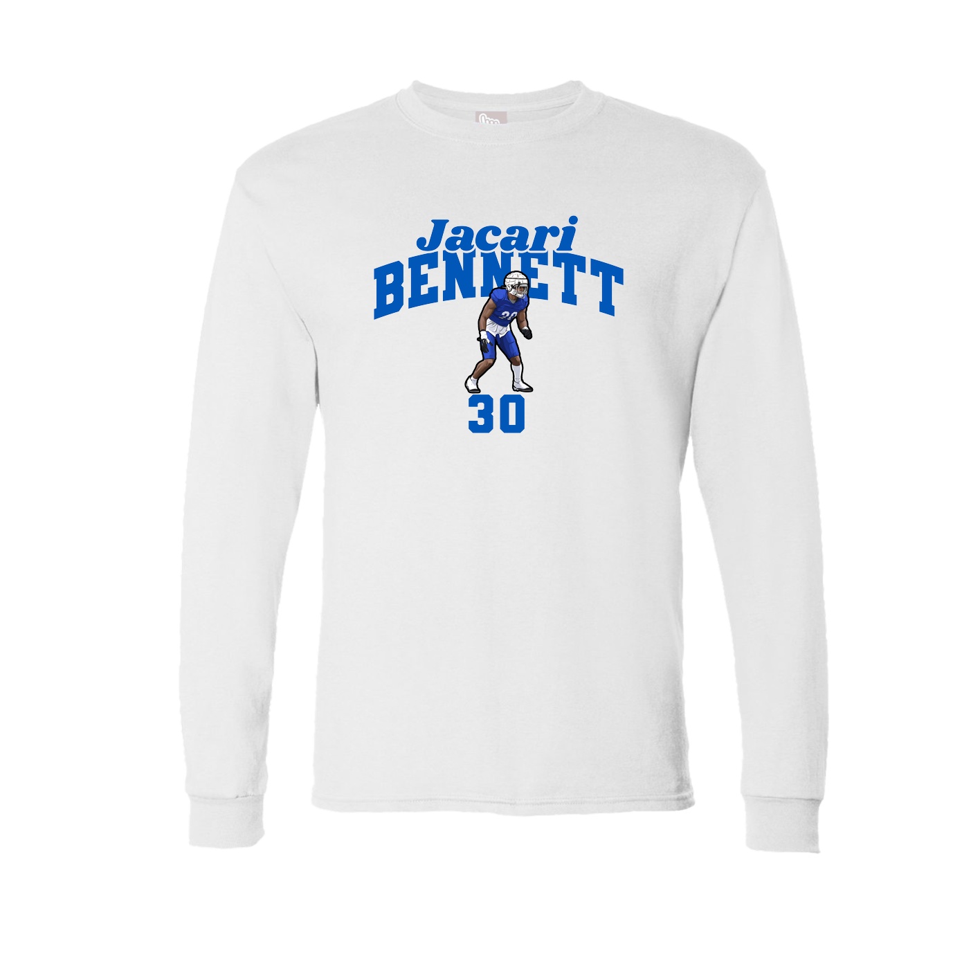 Long Sleeve Tee — Signature Arch in White