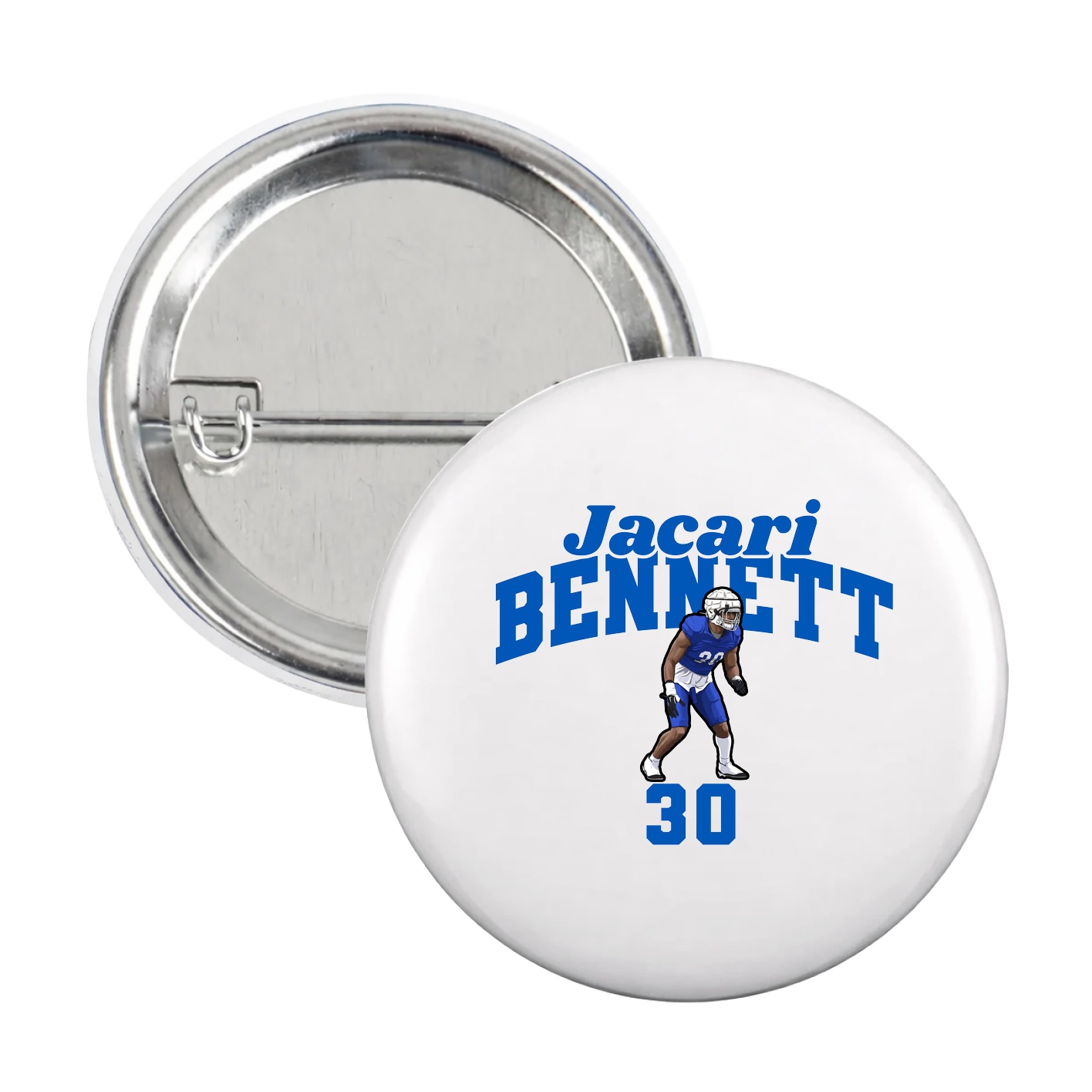 Game Day Button — Signature Arch in White